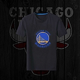 Men's Warriors Fresh Logo Black Short Sleeve T-Shirt FengYun,baseball caps,new era cap wholesale,wholesale hats